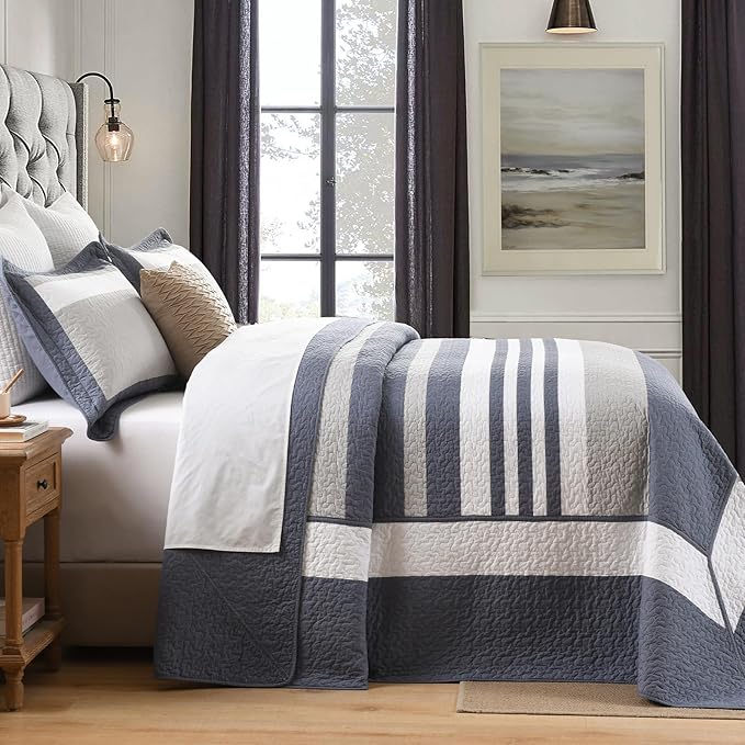 100% Cotton Bedding Set - Queen - 3 Piece