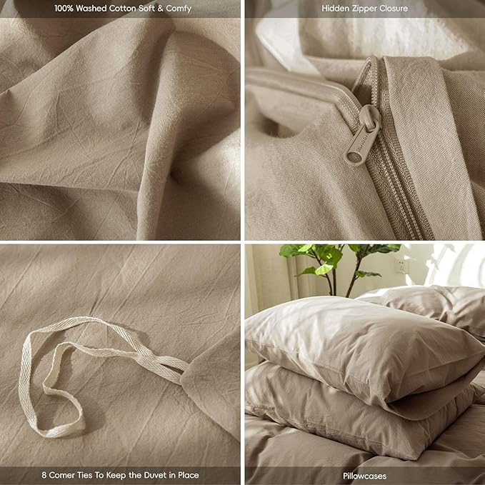 Linen Duvet Cover Set - Queen