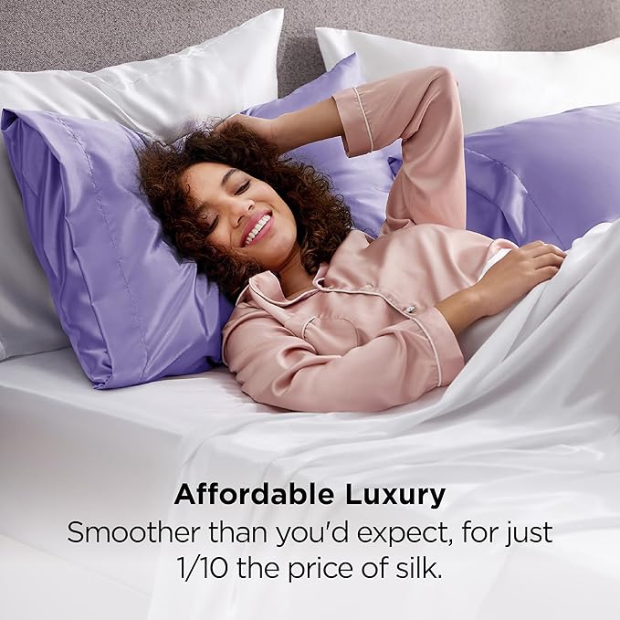 Satin Pillowcase Set - King - 20 x 36 in - 2 Piece
