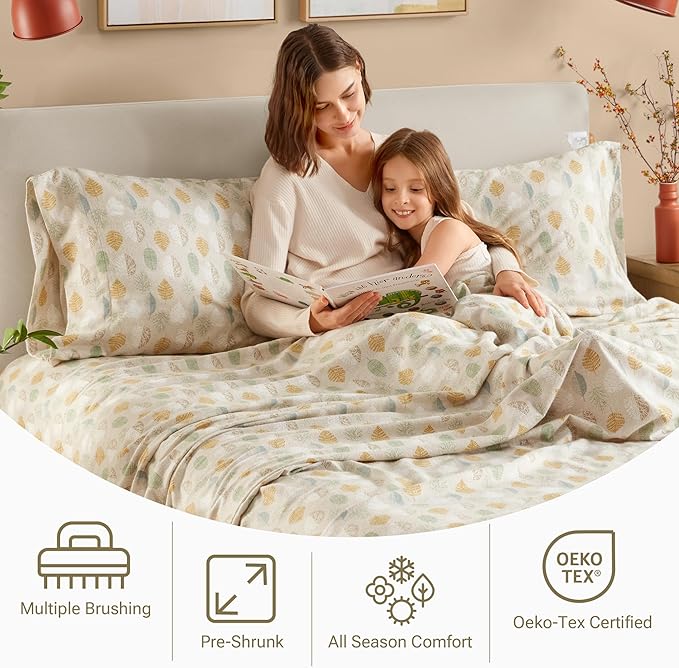100% Cotton Bed Sheet Set - Twin XL - 3 Piece