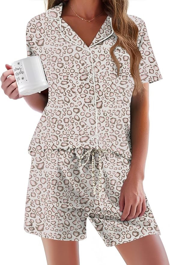 Women's Pajama Set - Short Sleeve - 2 Piece