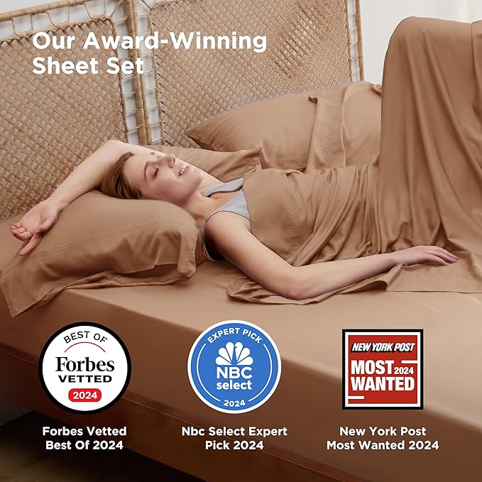 Bamboo Cooling Bed Sheet Set - California King