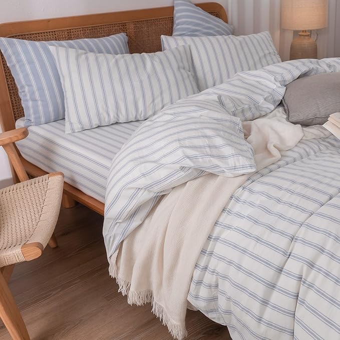 Linen Duvet Cover Set - King - 3 Piece