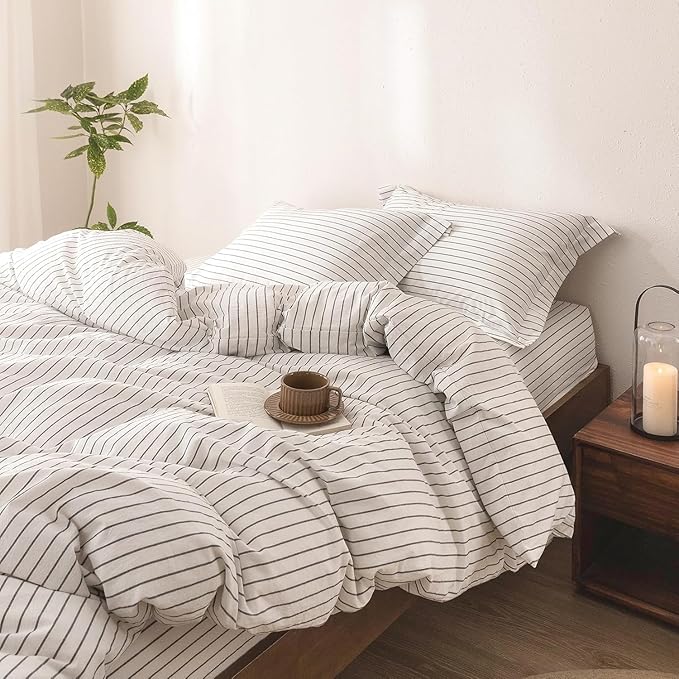 Linen Duvet Cover Set - Twin