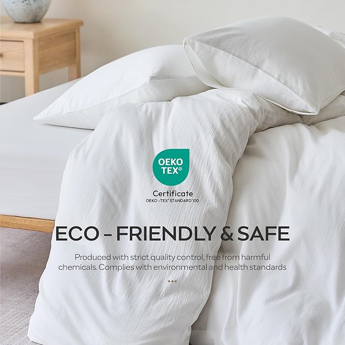 Linen Cooling Duvet Cover Set - California King - 3 Piece