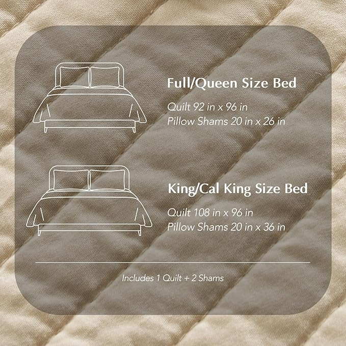 Quilt Set - King - 3 Piece