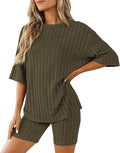 Shorts Pajama Set - Short Sleeve - 2 Piece