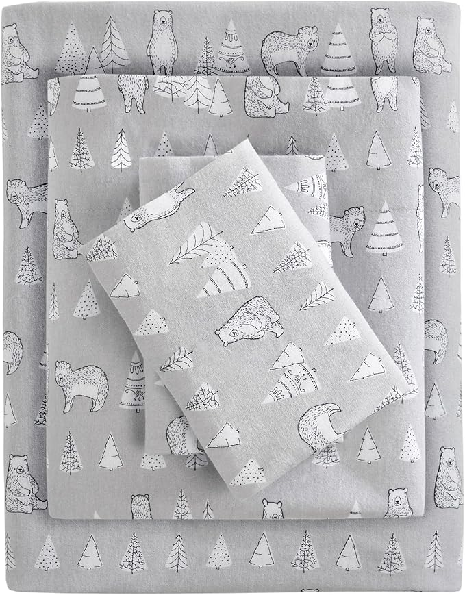 100% Cotton Bed Sheet Set - Queen - 4 Piece