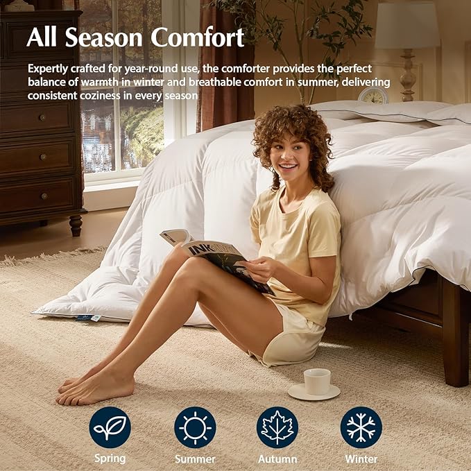 100% Cotton Duvets Down Comforter - Twin