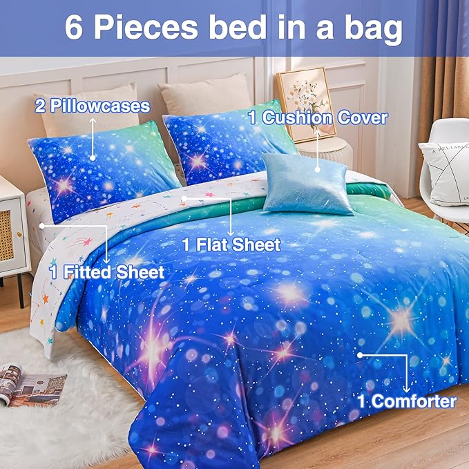 Comforter Set - Full - 6 Piece