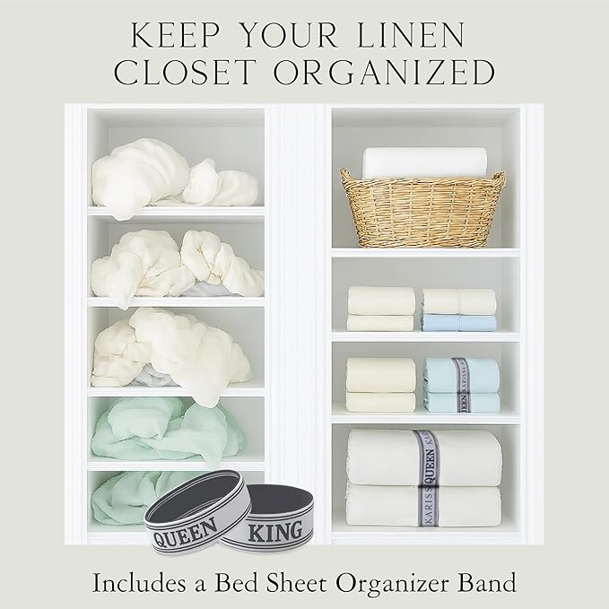Bamboo Cooling Bed Sheet Set - Split King