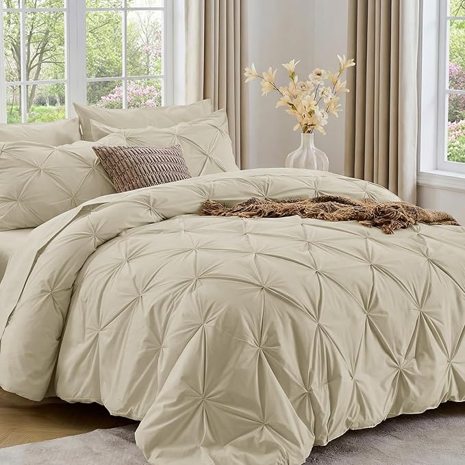 Linen Comforter Set - King - 7 Piece