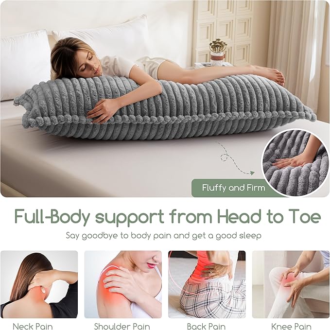 Memory Foam Body Pillow - Full - 20 x 54 in