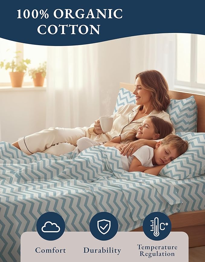 Linen Bed Sheet Set - California King - 4 Piece