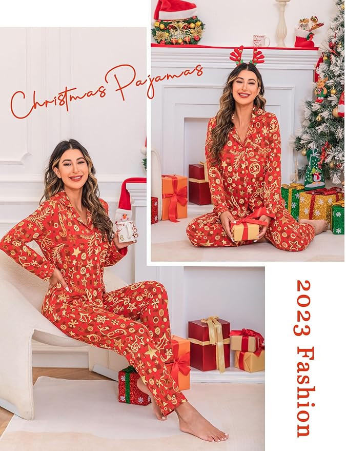 Women's Pants Pajama Set - Long Sleeve - 2 Piece