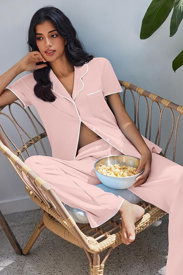 Women's Pajama Set - Short Sleeve - 2 Piece