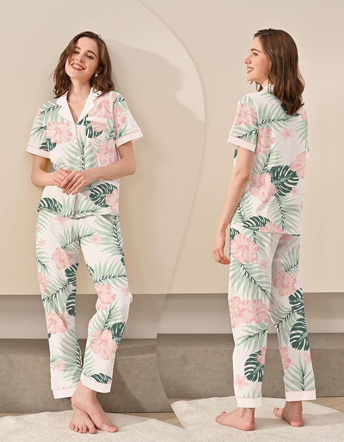 Women's 100% Cotton Pajama Set - 2 Piece