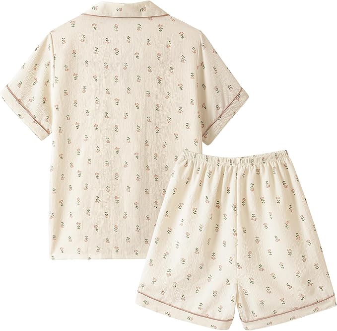 Shorts Pajama Set - Short Sleeve - 2 Piece
