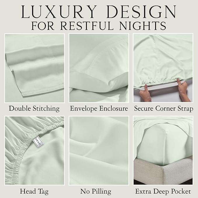 Bamboo Cooling Bed Sheet Set - King