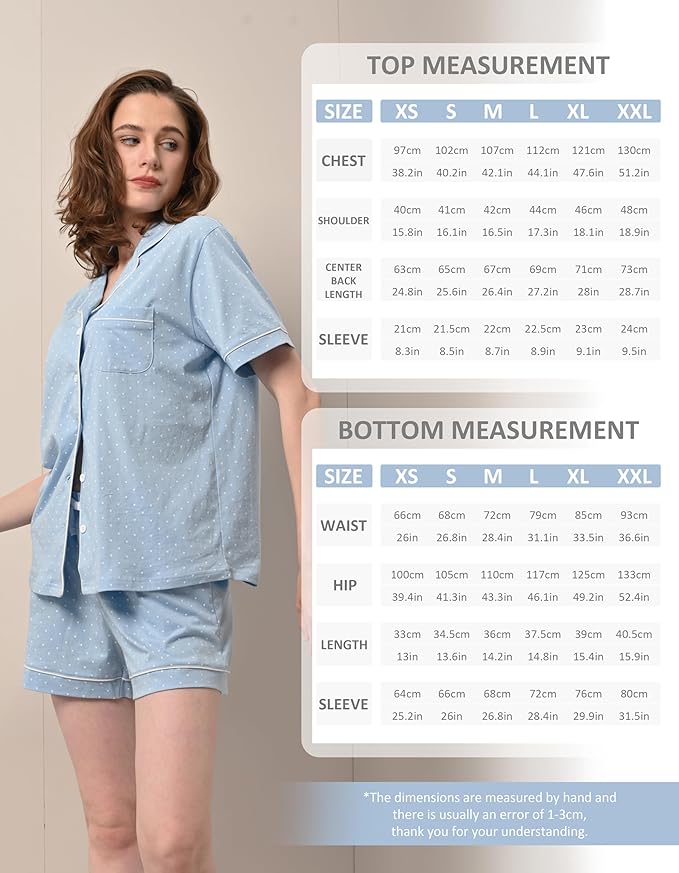 Women's 100% Cotton Pajama Set - 2 Piece