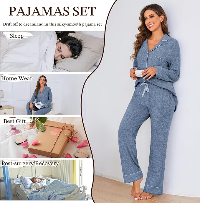 Women's Pajama Set - Long Sleeve