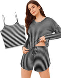 Shorts Pajama Set - Long Sleeve - 3 Piece