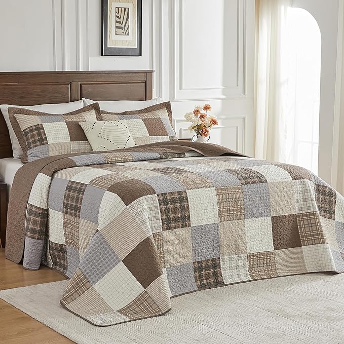 100% Cotton Bedding Set - King - 3 Piece