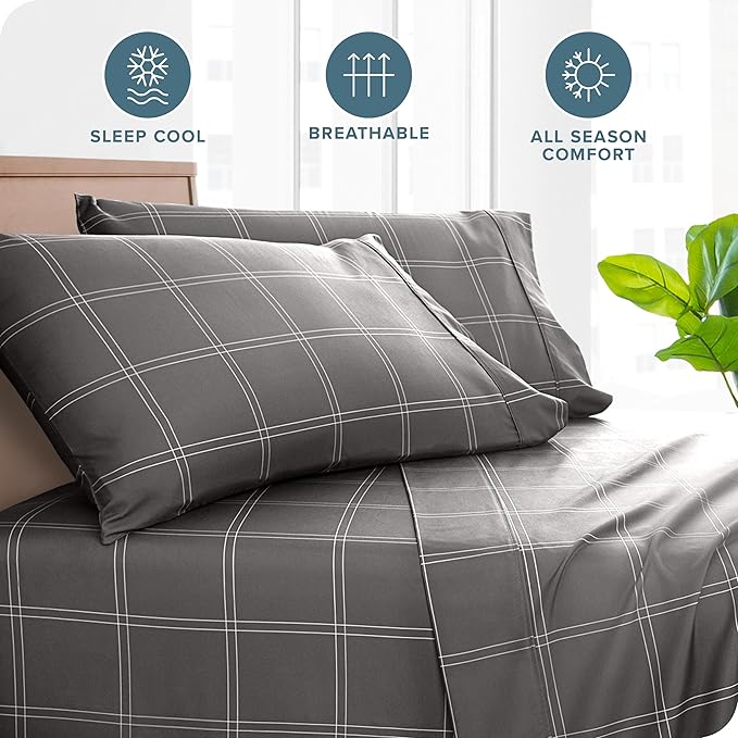 Microfiber Cooling Pillowcase Set - Queen - 2 Pack - 2 Piece