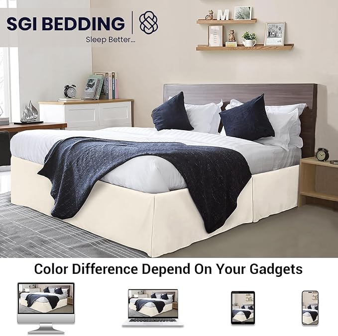 Microfiber Bed Skirt - Queen - 10 in Drop