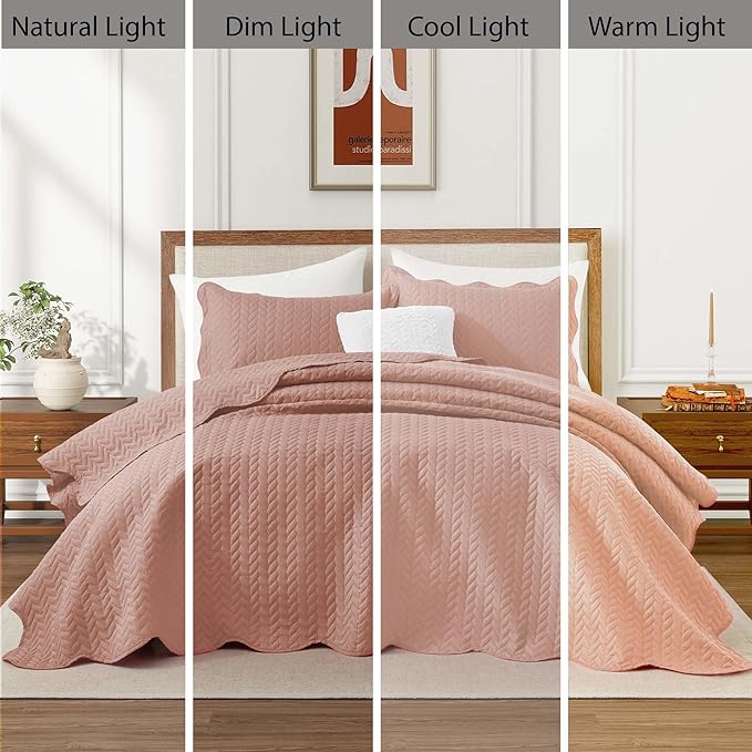 Microfiber Quilt Set - California King - 3 Piece