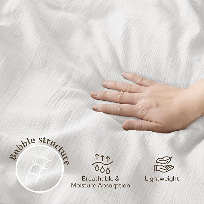 Linen Duvet Cover Set - King - 3 Piece
