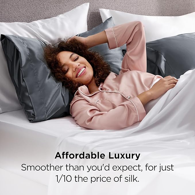 Satin Pillowcase Set - Standard - 20 x 26 in - 2 Pack
