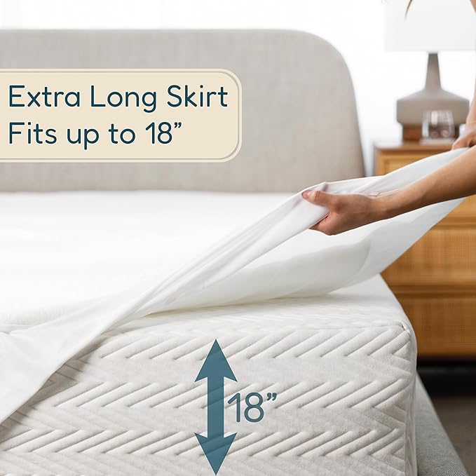 Bamboo Waterproof Mattress Protector - Queen