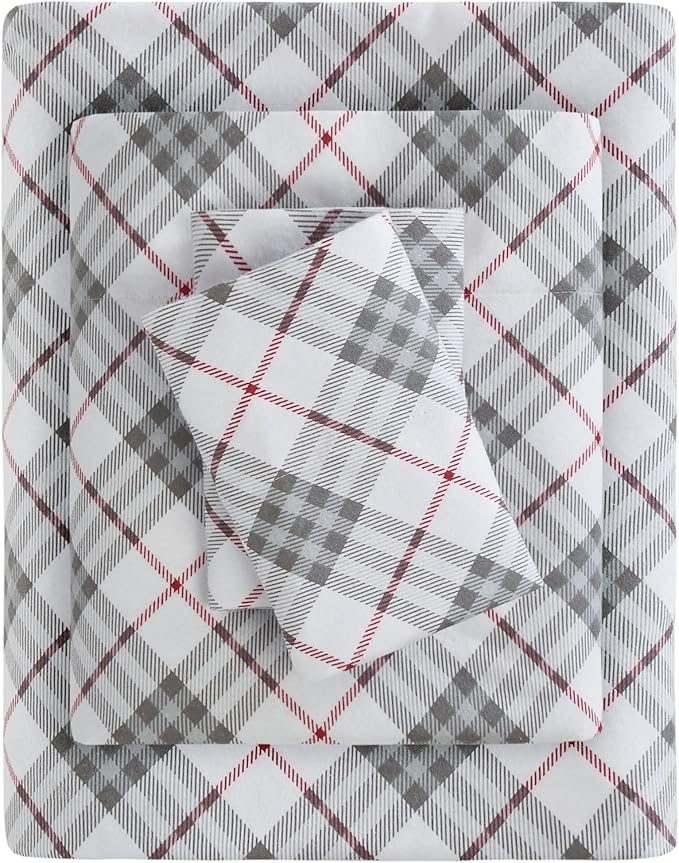 100% Cotton Bed Sheet Set - King - 4 Piece