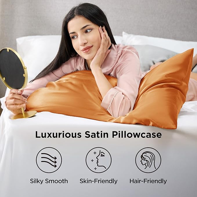 Satin Pillowcase Set - Standard - 20 x 26 in - 2 Piece