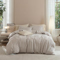 Linen Duvet Cover Set - King - 3 Piece