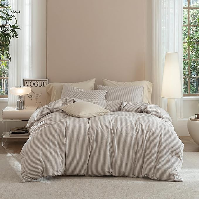 Linen Duvet Cover Set - King - 3 Piece