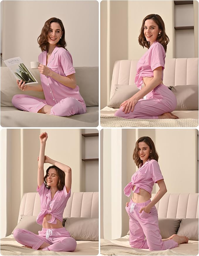Women's 100% Cotton Pajama Set - 2 Piece