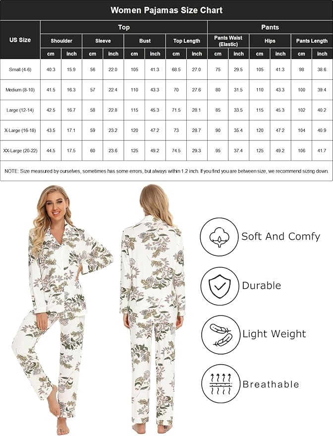 Women's Pajama Set - Long Sleeve - 2 Piece