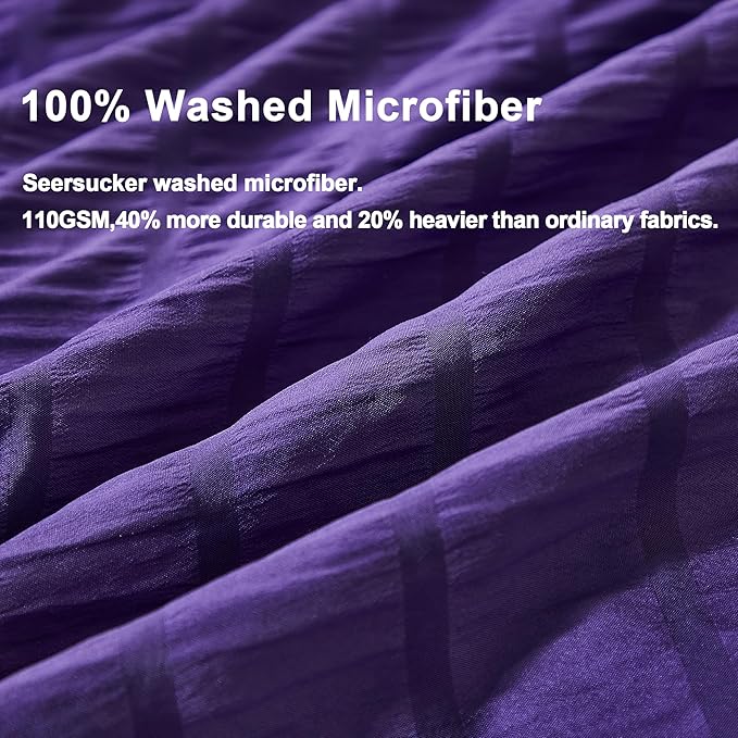 Microfiber Duvet Cover Set - King - 104 x 90 in - 3 Piece