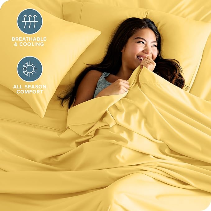 Microfiber Bed Sheet Set - King - 4 Piece