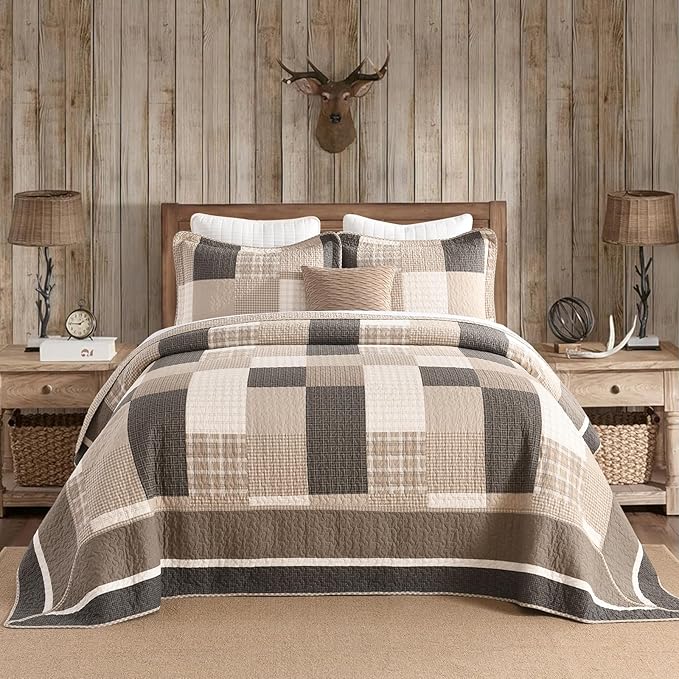 100% Cotton Bedding Set - California King - 3 Piece