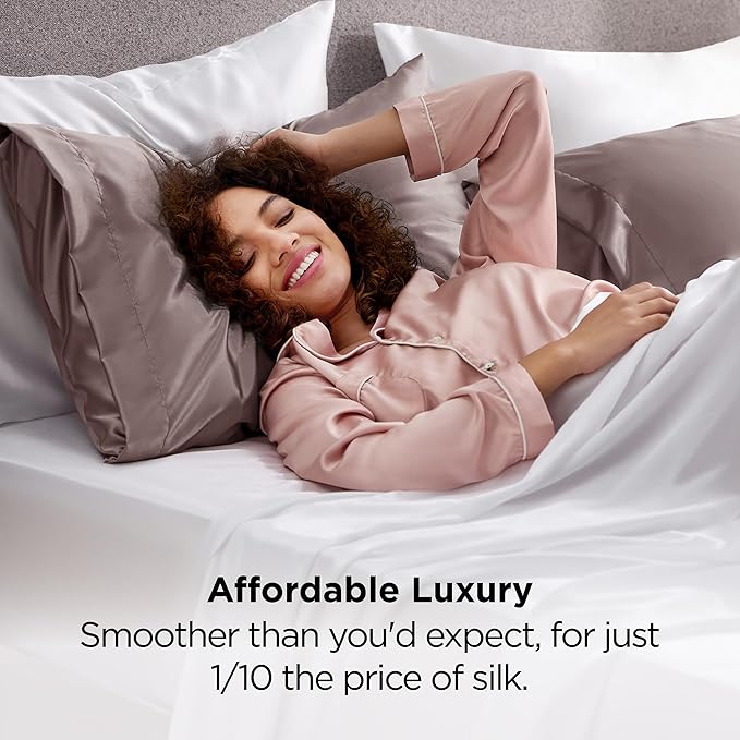 Satin Pillowcase Set - Standard - 20 x 26 in - 2 Piece