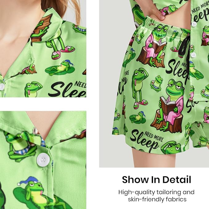 Women's Pajama Set - Short Sleeve - 2 Piece