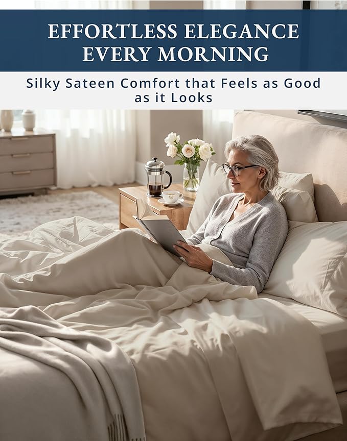 Linen Bed Sheet Set - Full