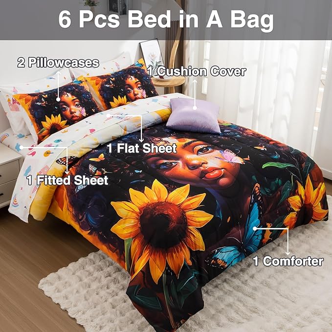 Comforter Set - Twin - 6 Piece
