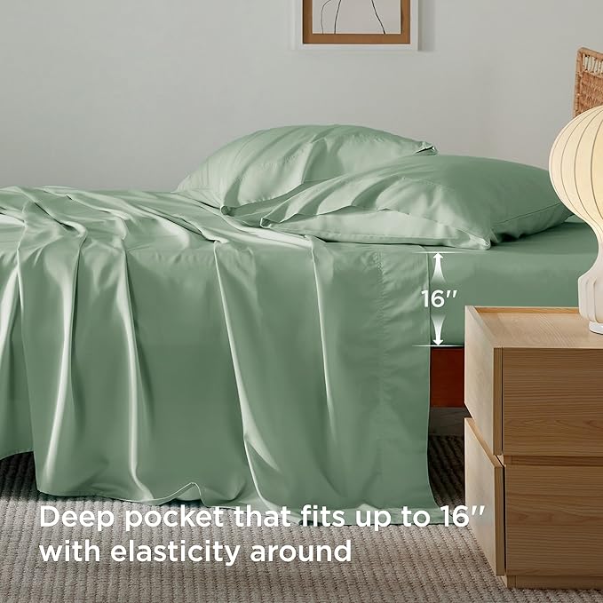 Bamboo Cooling Bed Sheet Set - Queen