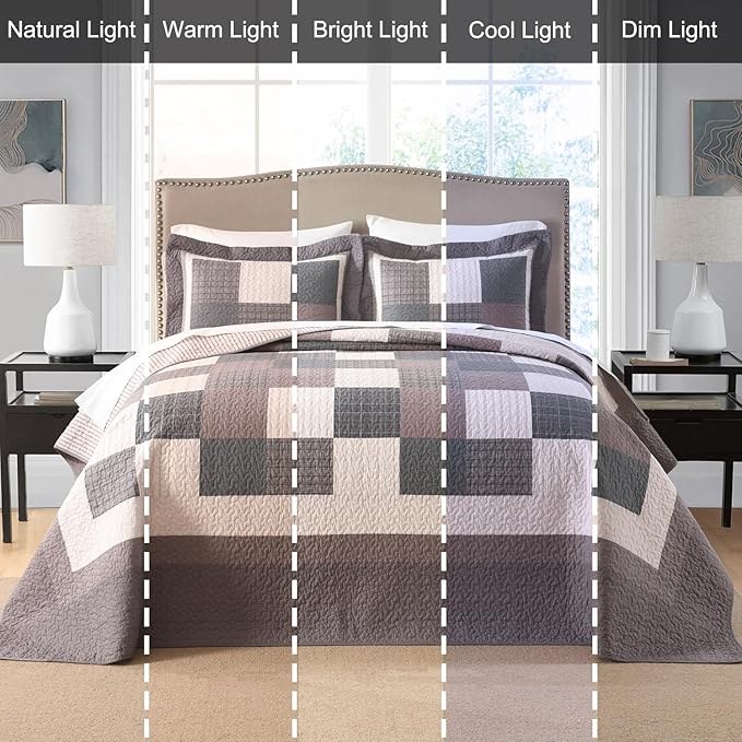 100% Cotton Bedding Set - Queen - 3 Piece