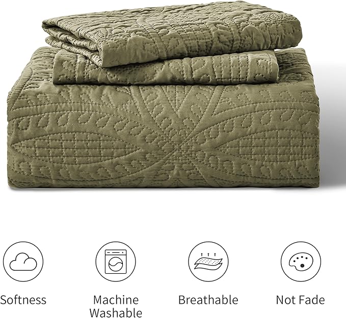 Quilt Set - Full - 3 Piece