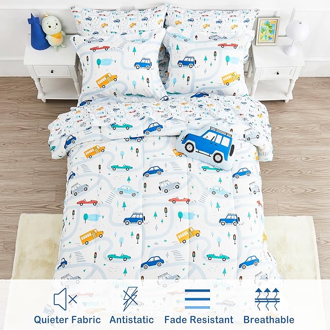 Microfiber Comforter Set - Twin - 6 Piece